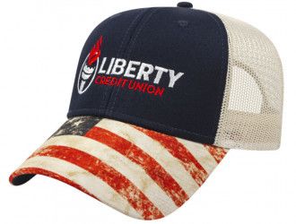 Personalized Patriotic Hats with Company Logo
